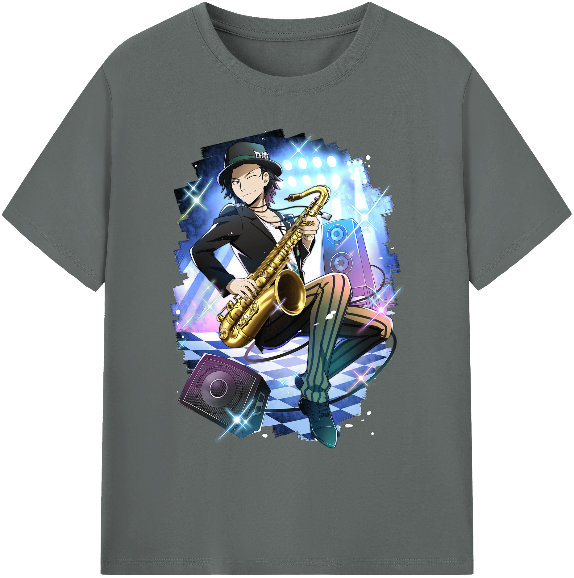 （画像用） 文豪ストレイドッグス Bungo Stray Dogs 綿100％ メンズ半袖Tシャツ｜肌触りやわらか＆通気性